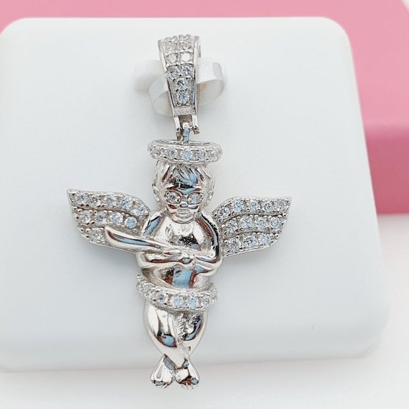 925 Sterling Silver Cubic Zirconia Pendant, U19254470